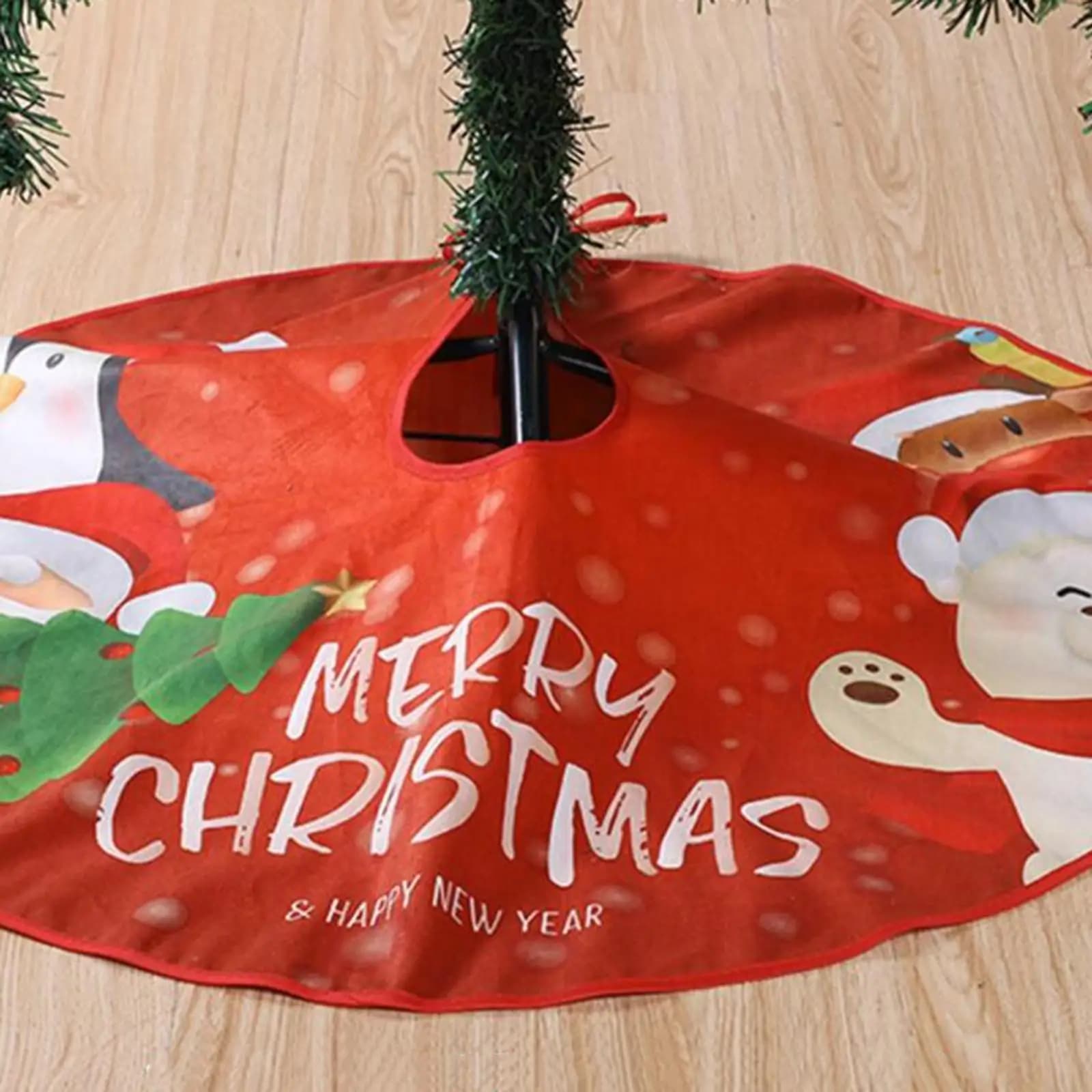 Christmas Skirt Base Cover Christmas Skirt Diameter 90cm Warm Christmas Apron