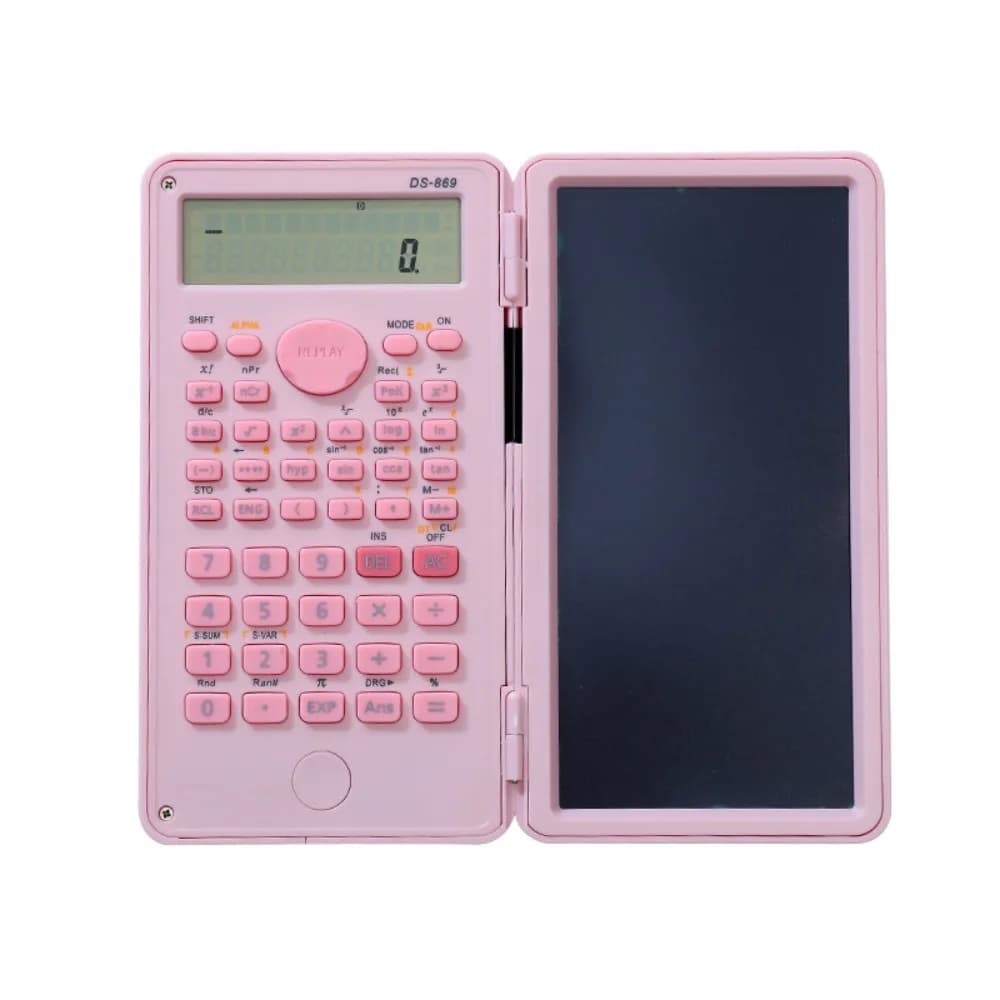 Calcolatrice scientifica 2 in 1 Display a grande schermo da 6 pollici Blocco da disegno LCD per ufficio Pratico tablet da scrittura digitale multifunzionale