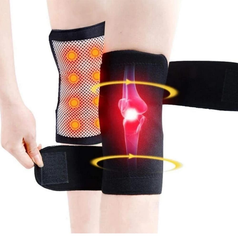 Ginocchiere autoriscaldanti in tormalina 8 ginocchiere per terapia magnetica supporto per artrite supporto per rotula maniche per massaggio al ginocchio calde