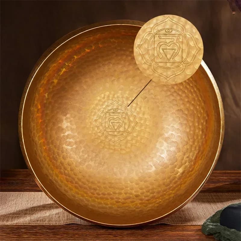 CLEARANCE SALE-Tibetan Sound Bonsai Copper Bowl Himalaya Singing Bowl Healing Instrument Meditation Antique Decor Forged Copper