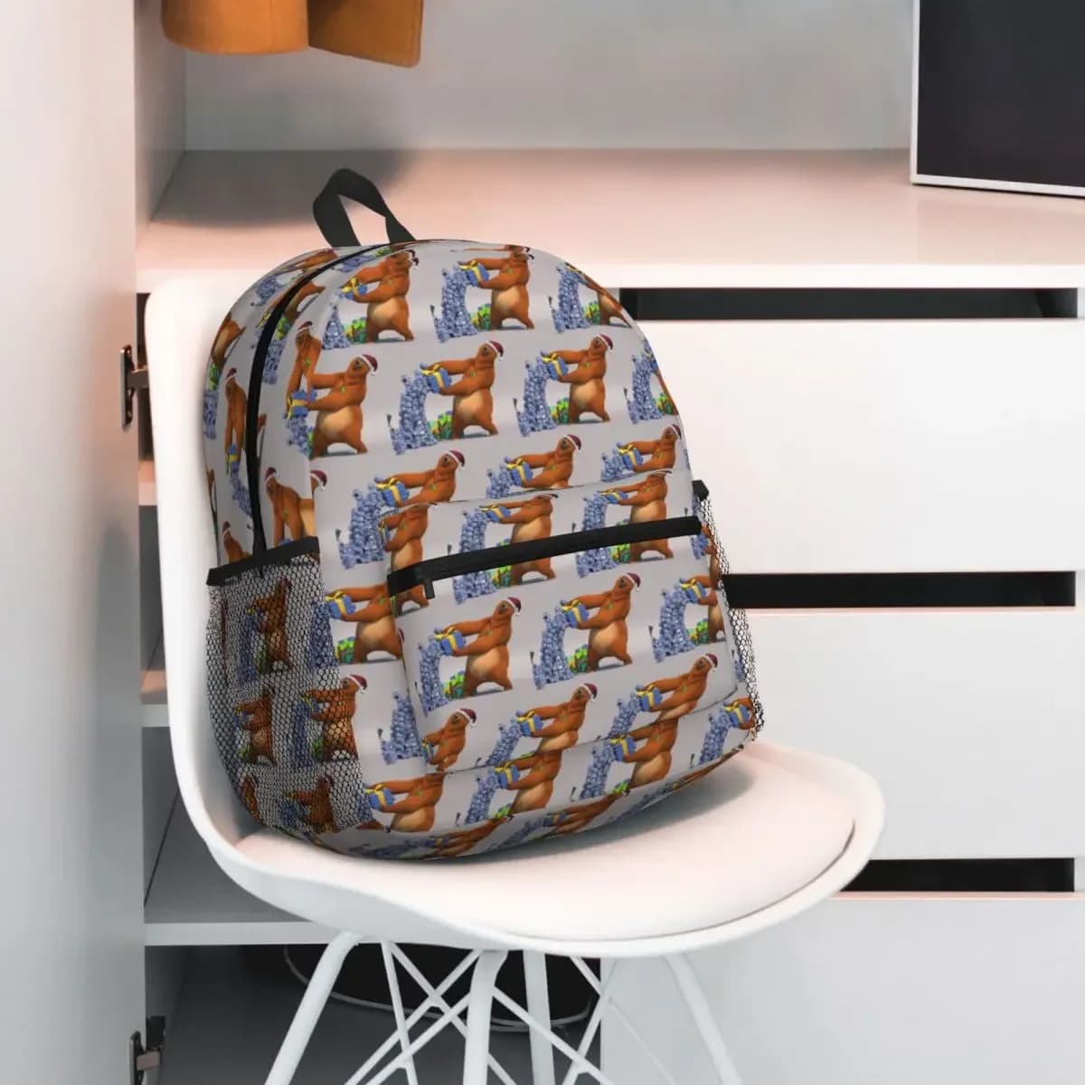 Zaino per studenti Cartoon Grizzy And Les Lemmings, borsa da scuola, zaino da viaggio per escursioni, per uomo e donna, borsa a tracolla alla moda