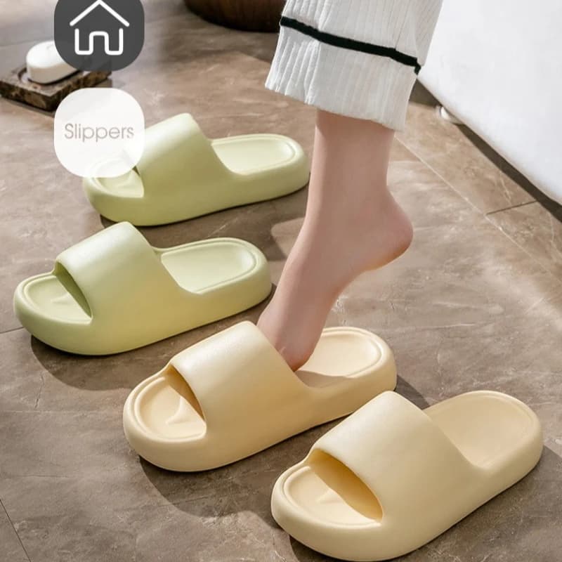 Pantofola da casa Donna Casa Nuvola Pane Sandali estivi Uomo Infradito Spiaggia Scarpe basse morbide antiscivolo Piattaforma scivolo maschile femminile