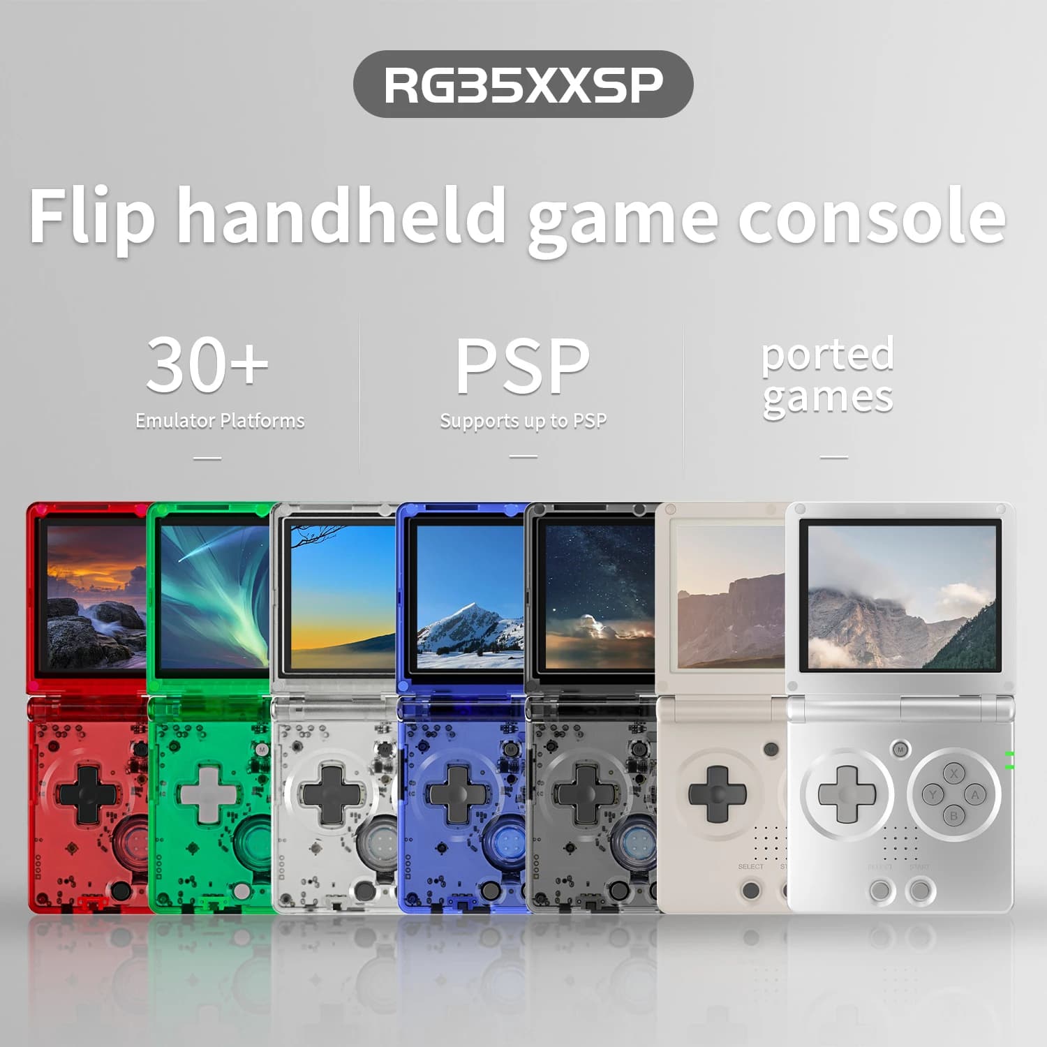 ANBERNIC RG35XXSP Retro Flip Console di gioco portatile Schermo IPS da 3,5 pollici Linux H700 Lettore per videogiochi Supporto Streaming WIFI Bluetooth