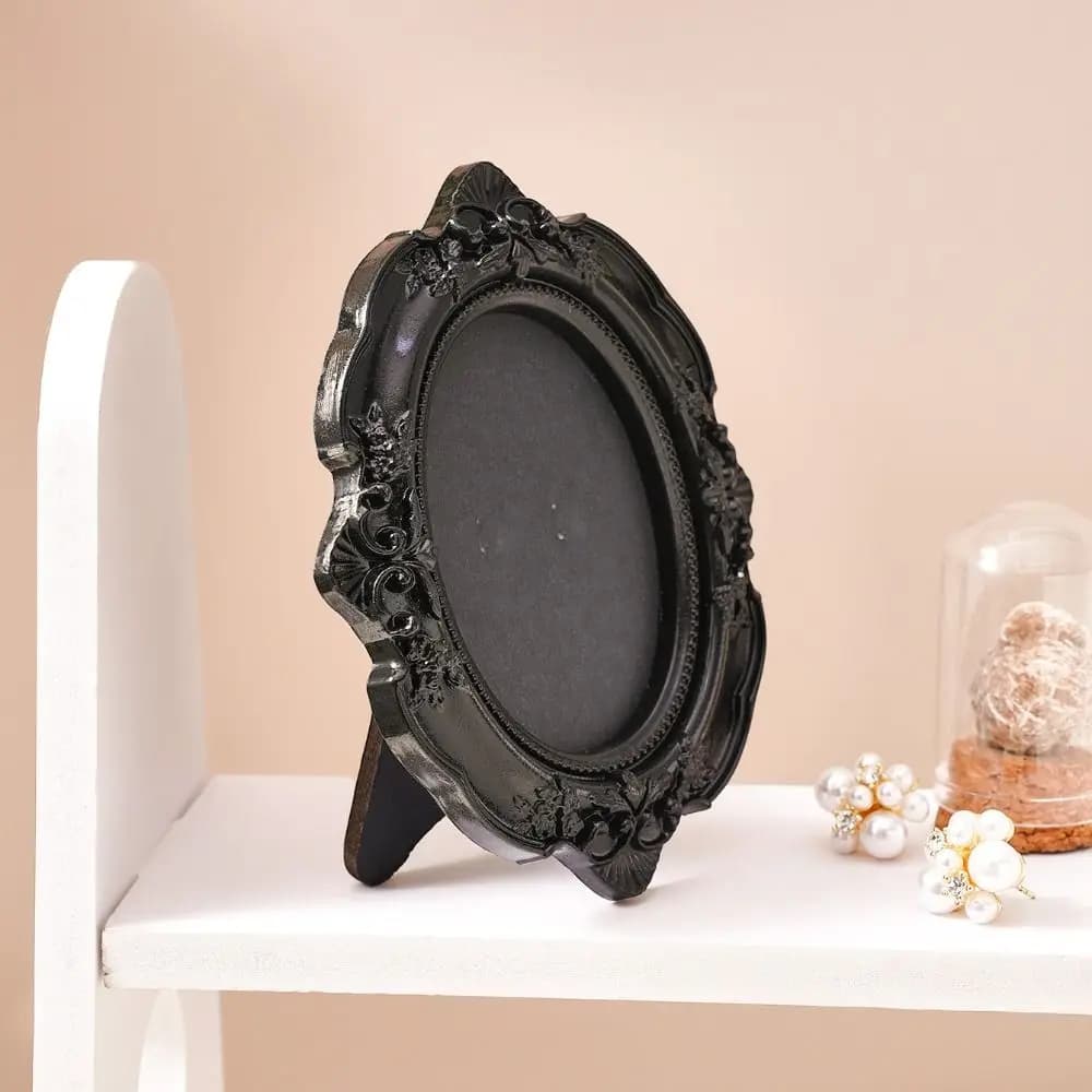 Mini Embossed Photo Frames Photographic Props Wall Space DIY Vintage Picture Frame Resin Glass-Free Memory Display Frames
