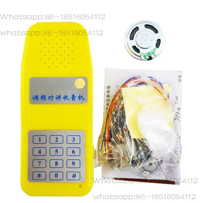 Walkie-talkie wireless radio Kit di montaggio radio didattico a doppio uso Parti elettroniche di formazione per saldatura fai-da-te
