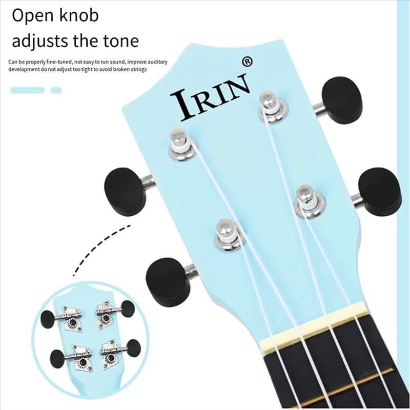 IRIN Ukulele Ukulele colorato 21 pollici Ukulele colorato per bambini principianti (blu)