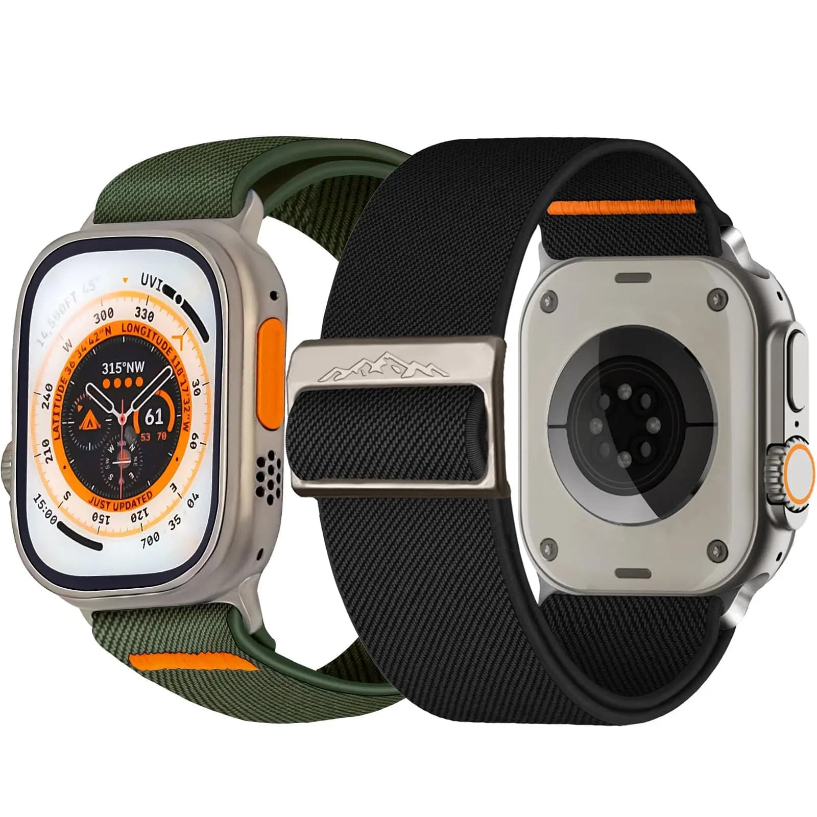 Cinturino in nylon per Apple Watch ultra Band 49mm 45mm 44mm 40mm 41mm Bracciale con fibbia in titanio correa iwatch Serie 2 9 3 6 7 8 se 10