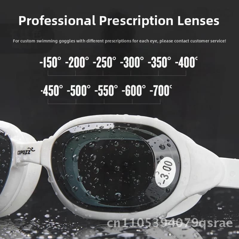 COPOZZ HD Swimwear Waterproof Anti-fog Mounting Large Miopia Sub glasses suitable for men and women