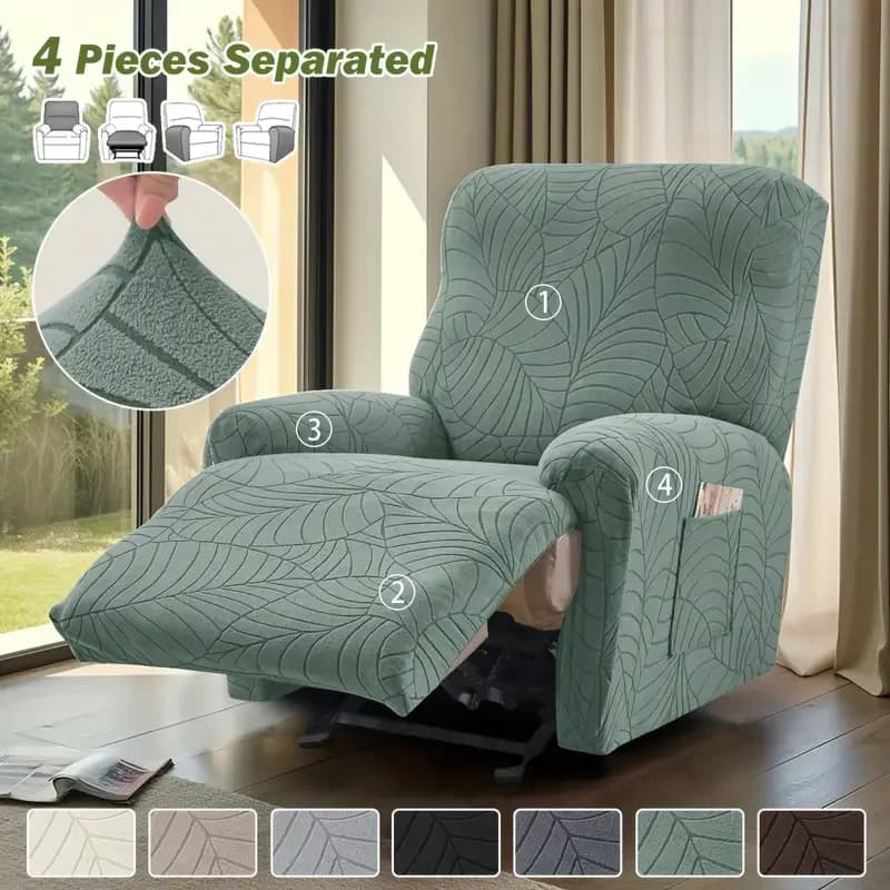 Copridivano reclinabile diviso jacquard Copridivano relax elasticizzato elastico Copridivano singolo reclinabile antiscivolo Soggiorno