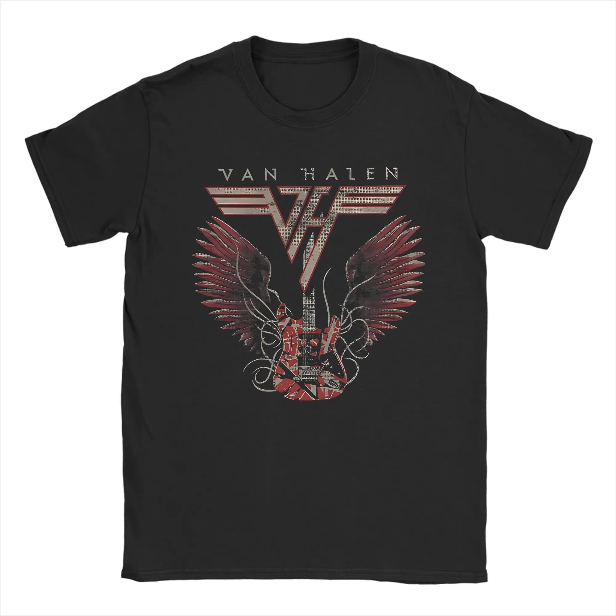 T-Shirt Classica Anni '80 con Stampa Grafica della Band Metal Rock Van Halen, Maglietta Oversize Casual Unisex in Cotone Morbido, Nuova Collezione Estiva