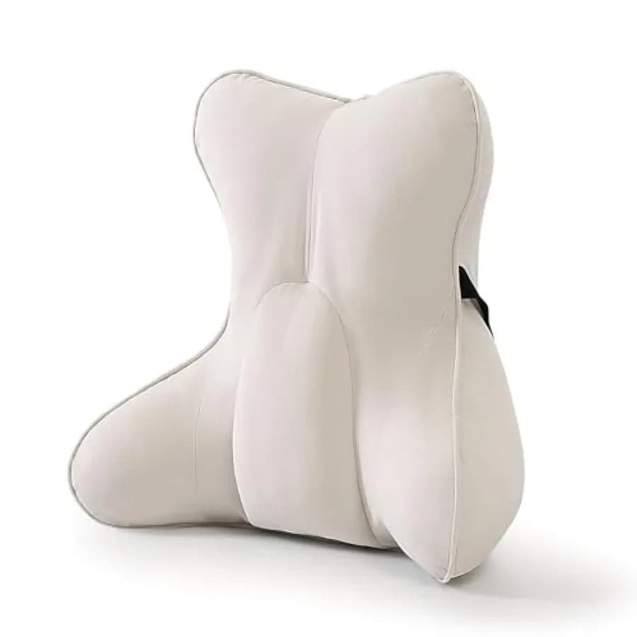 Cuscino di Supporto Lombare Pat. Cuscino Ergonomico Multifunzionale per Schiena, per Divano, Sedia, Sedile Auto e Cuscino da Lettura con Funzione Fi