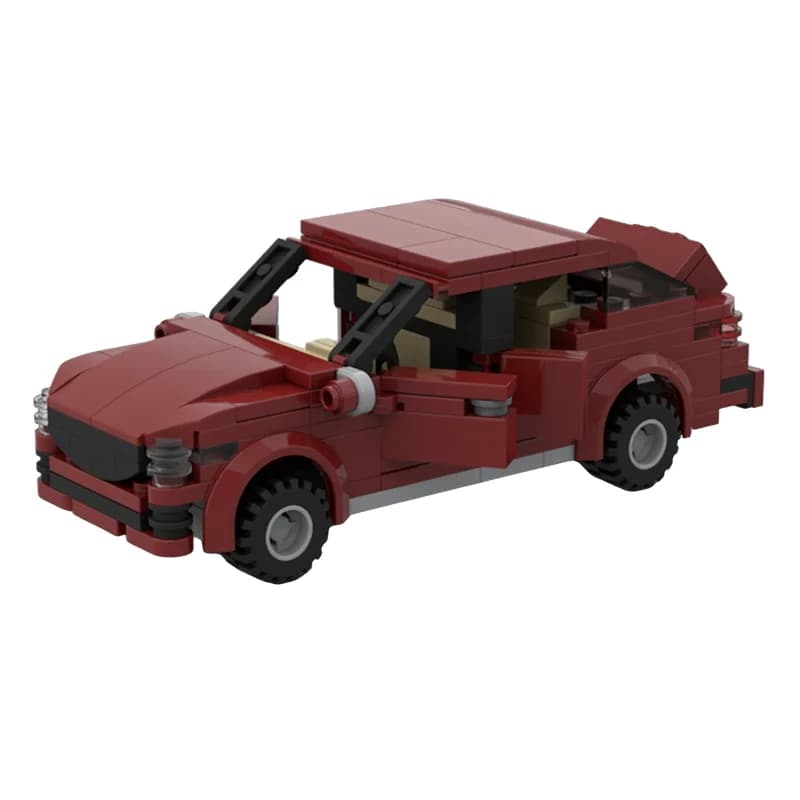 201 Pezzi MOC Mercedes-Benz Classe E Berlina, Modello di Costruzione Urbana, Blocchi da Costruzione, Giocattolo Creativo Fai-da-Te, Regalo di Natale e Compleanno