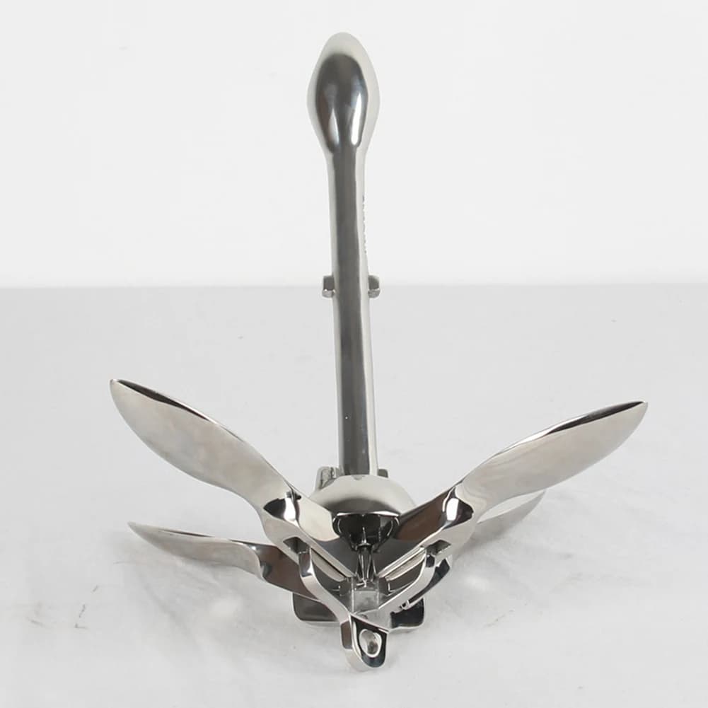 Gommone 316 in acciaio inox ferro ancora in metallo per barca Kayak gommone zattera barca da pesca Kayak 0.7Kg