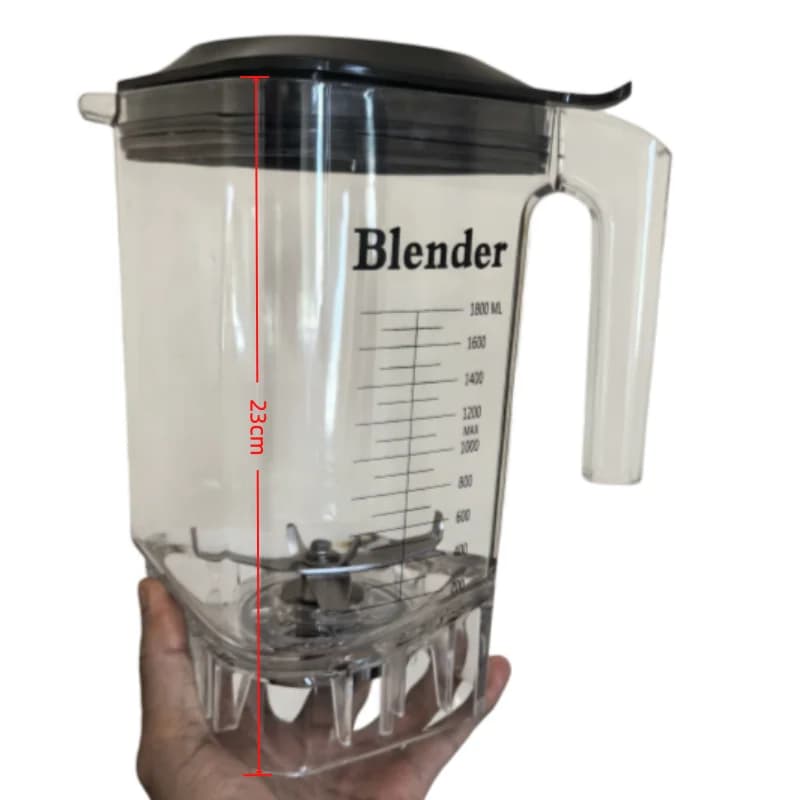 Contenitore per frullatore da 1800 ml per modello Lankas G5 / Hyunnda G6, tazza di ricambio + lama + coperchio