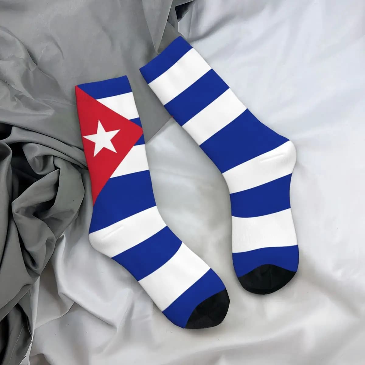 Cuba Flag Socks Men's Women's Polyester Fashion Socks Harajuku Spring Summer Autumn Winter Socks Gifts