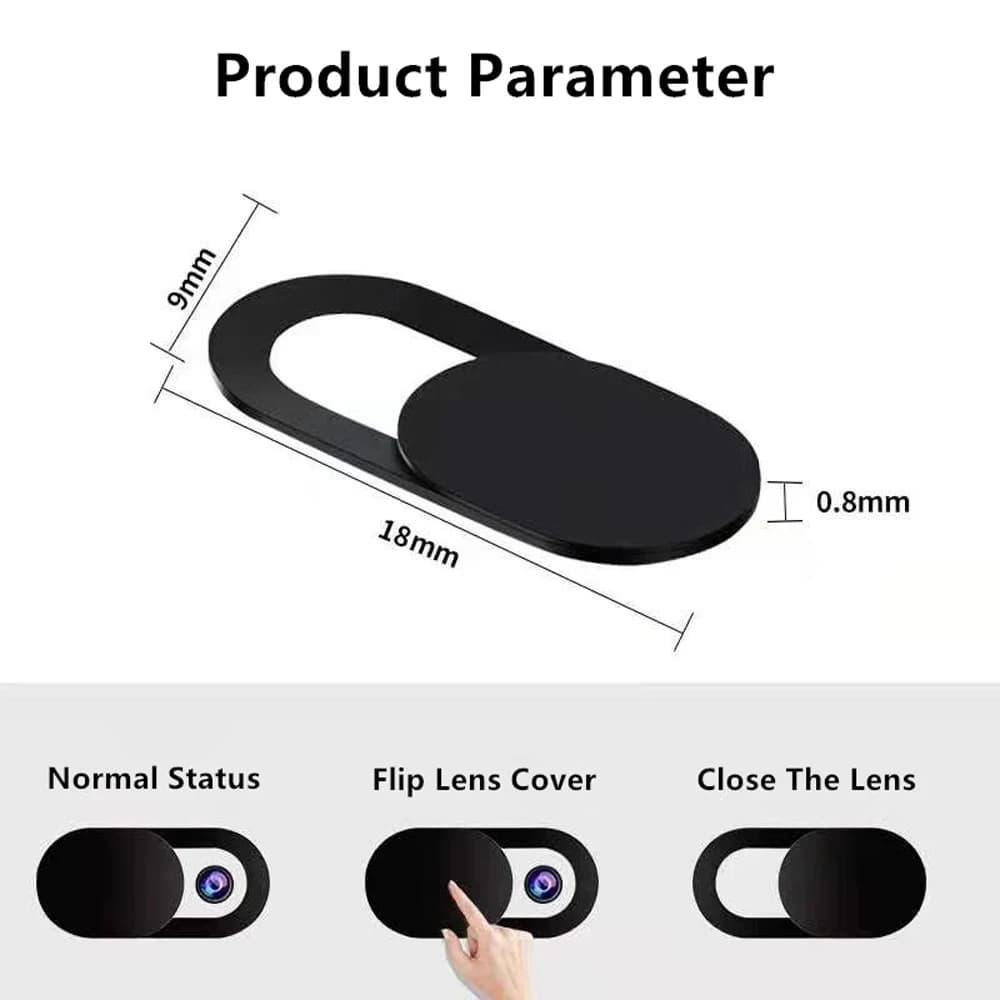 5/10 Pezzi Copri Webcam per Tablet e Laptop, Protezioni Antispionaggio per Fotocamera di Telefoni Cellulari, Adesivi Privacy per iPad, PC, Macbook e Tablet