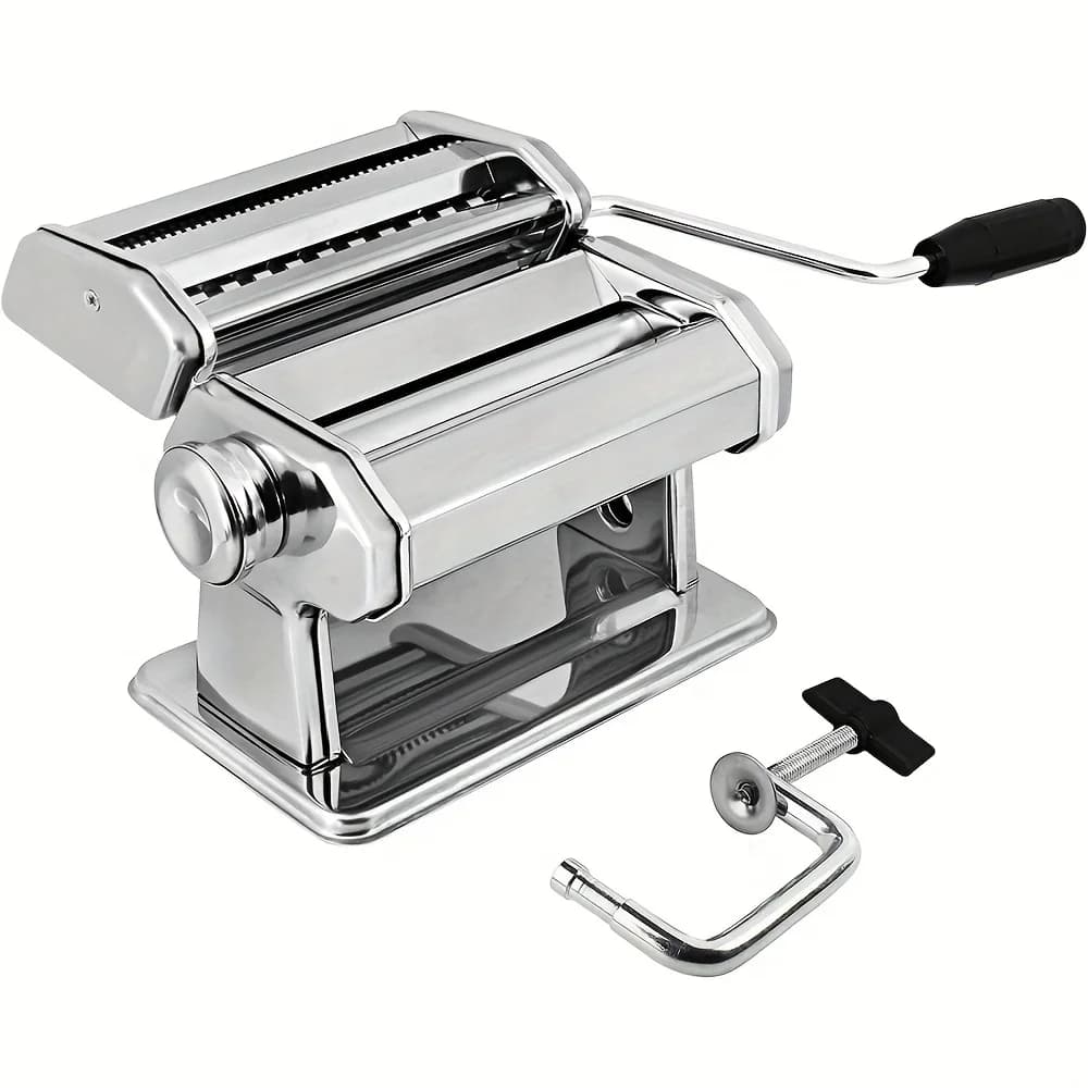Macchina manuale per pasta con 7 impostazioni di spessore regolabili, perfetta per spaghetti, fettuccine, lasagne, gnocchi ecc.