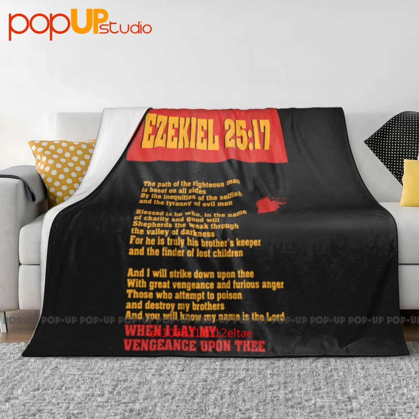 Pulp Fiction Ezekiel 25 17 di Jules Winnfield Coperta ultra morbida trapunta invernale Copridivano Copriletto