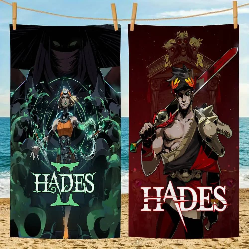 Cool Game Hades Grandi asciugamani da spiaggia in microfibra, asciugamani ad asciugatura rapida, asciugamani da spiaggia, asciugamani da piscina, per viaggi, piscina, yoga