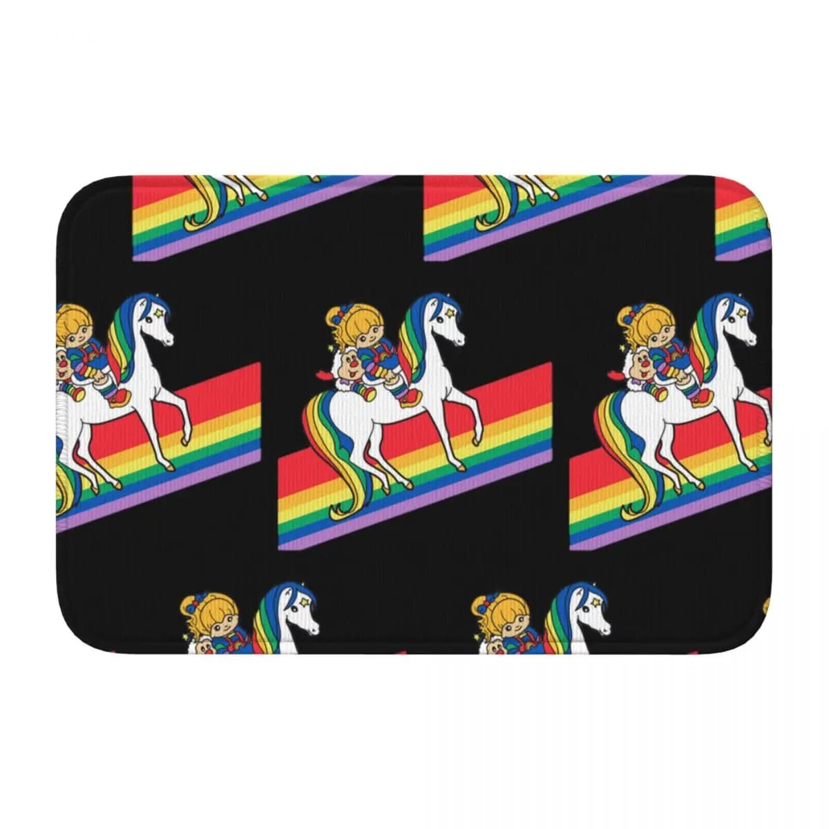 Rainbow Brite And Friends - Retro 80s Cartoon Design Doormat Home Floor Mat Non-slip Carpet Rug for Bathroom Footpad Mats