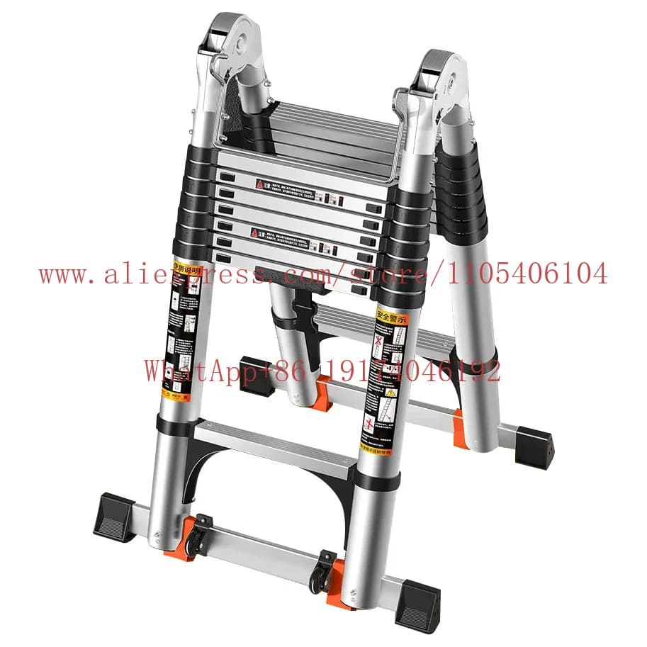 Aluminum alloy telescopic ladder Thickening project special ladder Multifunctional staircase