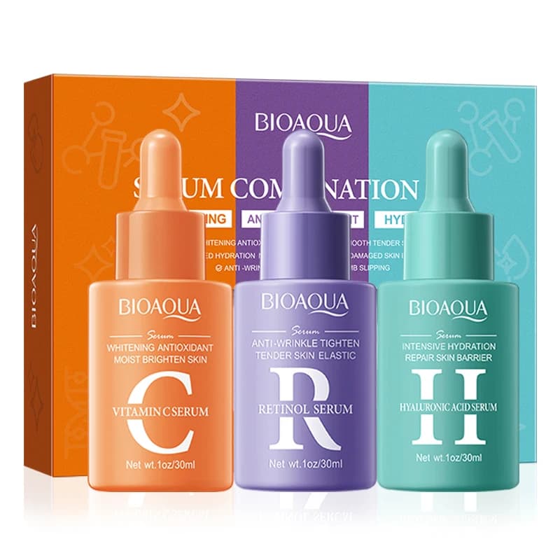 BIOAQUA Retinol Vitamin C Hyaluronic Acid Serum for Hydrating Face Whitening Anti Rugs Viso Essence Face Skin Care