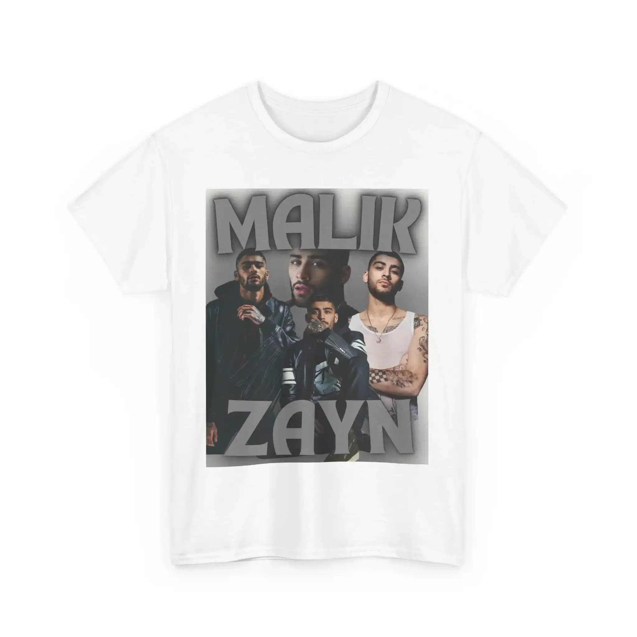 Zayn Malik Concert Tour T Shirt 2025 Fascia in cotone pesante Merce Festival musicale Cultura pop