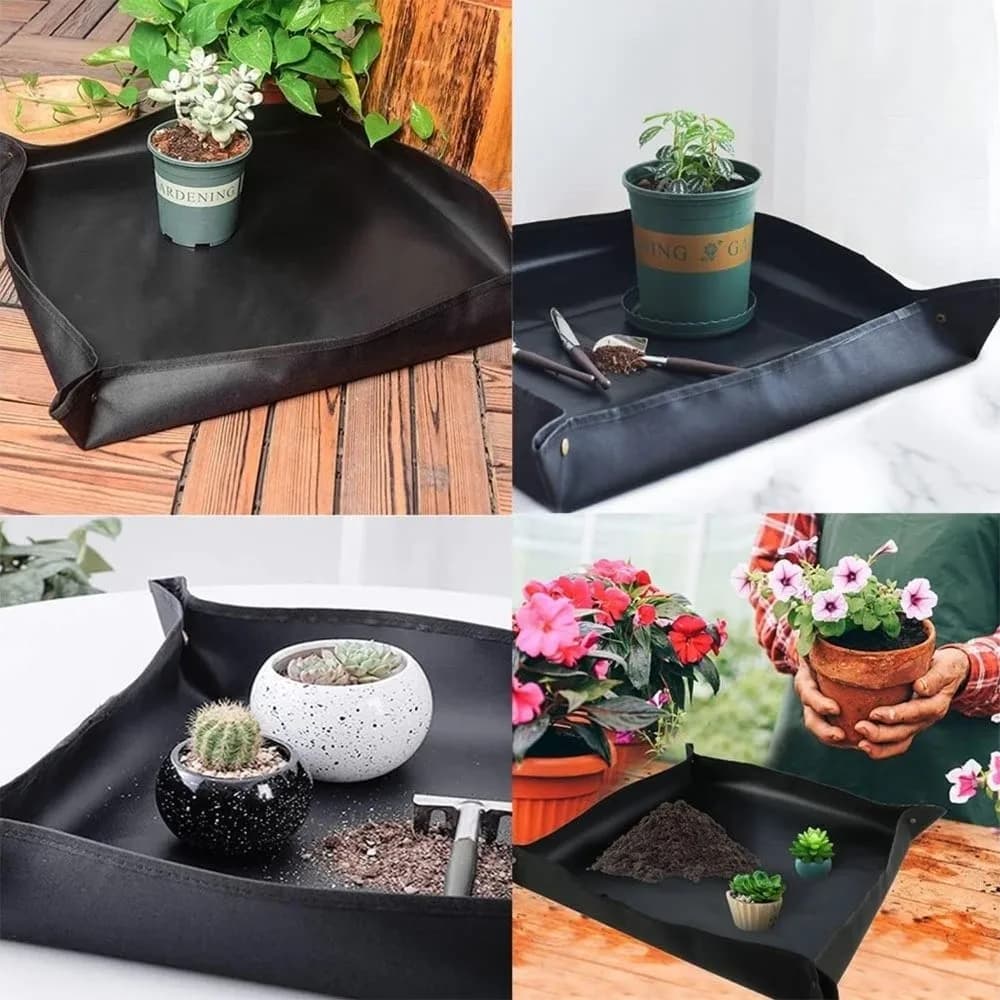 Stainless Steel Gardening Kit with Waterproof Mat, Multifunctional Set of Tools for Bonsai, Power Supplies with Ergonomic Handle