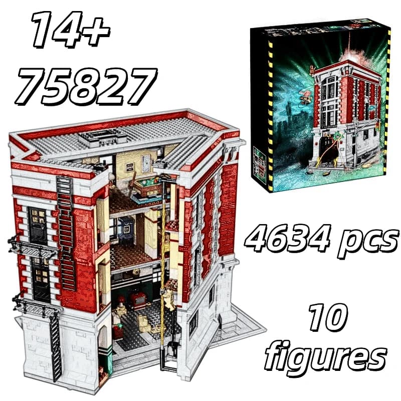 2026 Disponibile 4634 pz Set di mattoncini compatibili Ghostbusters Firehouse Headquarters Building Blocks Regalo per adulti 75827
