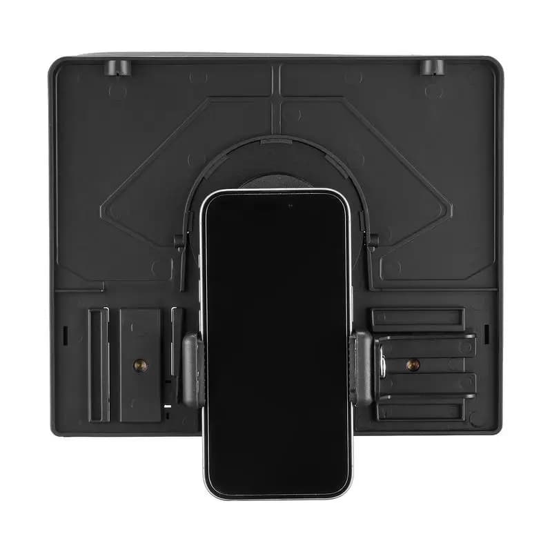 Teleprompter, 10 pollici in lega di alluminio, prompter da tavolo con spettroscopio regolabile, telecomando, per YouTube, Twitch, Zoom, supporta DSLR/Webcam/Smartphone, per registrazione video/streaming live