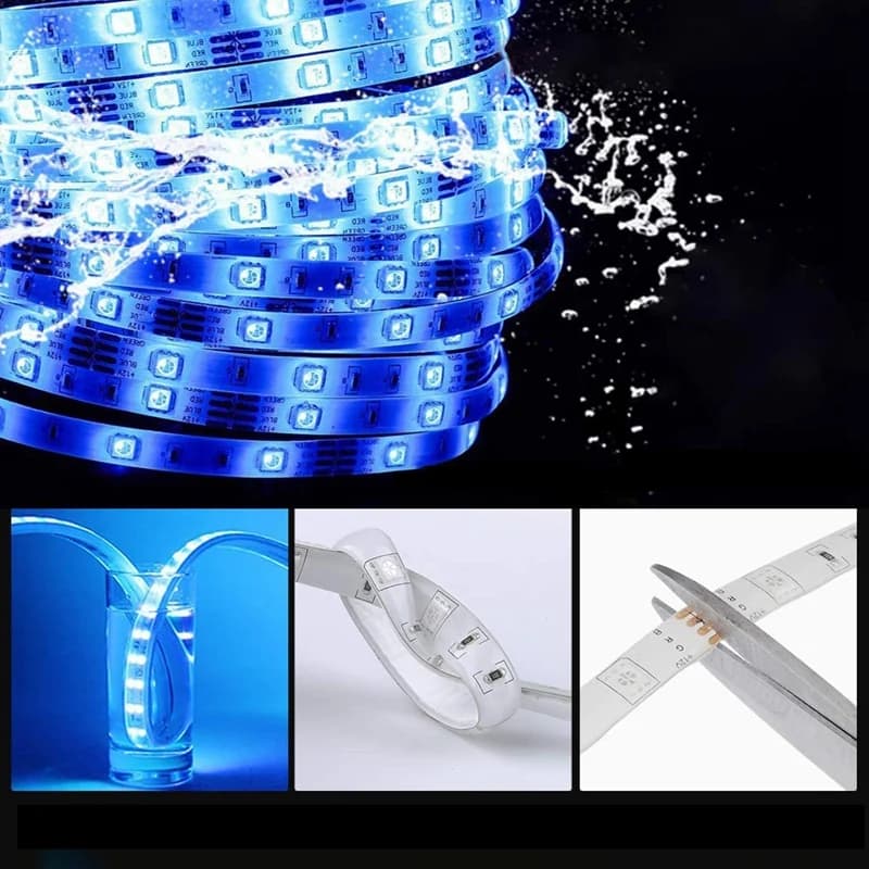 Strisce luminose a LED impermeabili CMHI-10M con controller a 44 tasti Strisce luminose RGB che cambiano colore flessibile