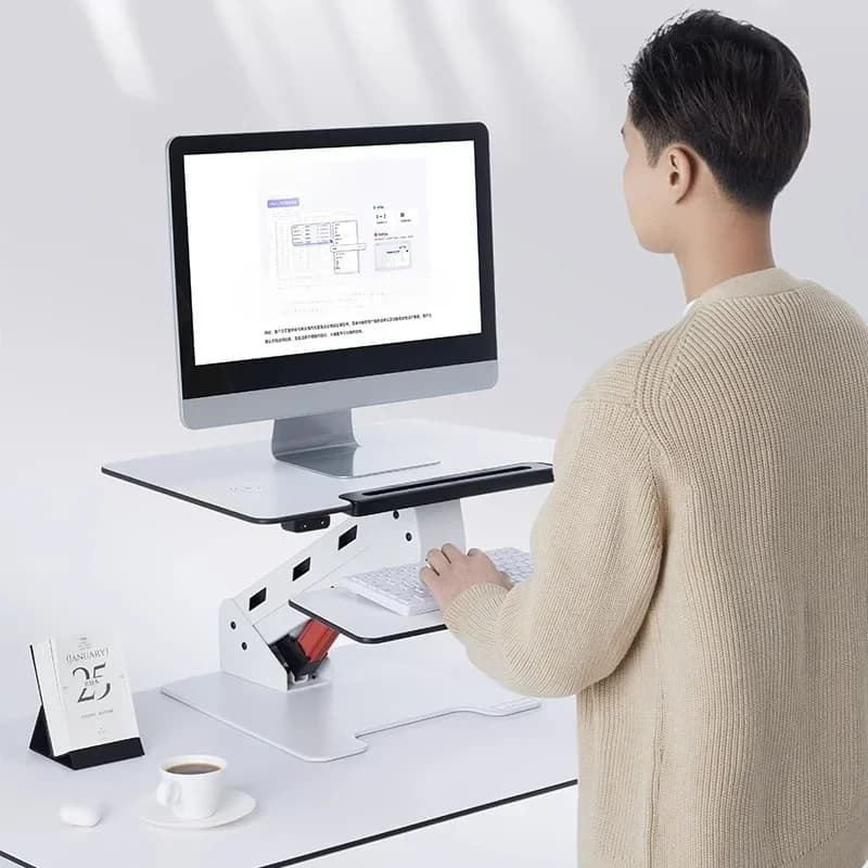 Electric Height Adjustable Laptop Stand Sit Stand Desktop Lifting Platform
