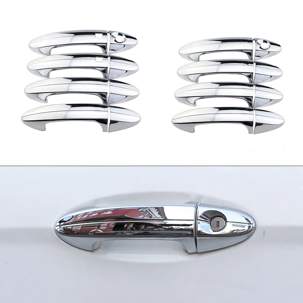 8 pz Auto Cromo Galvanotecnica Maniglia Della Porta Copertura Trim per Ford Fiesta 2009 2010 2011 2012 Accessori Auto