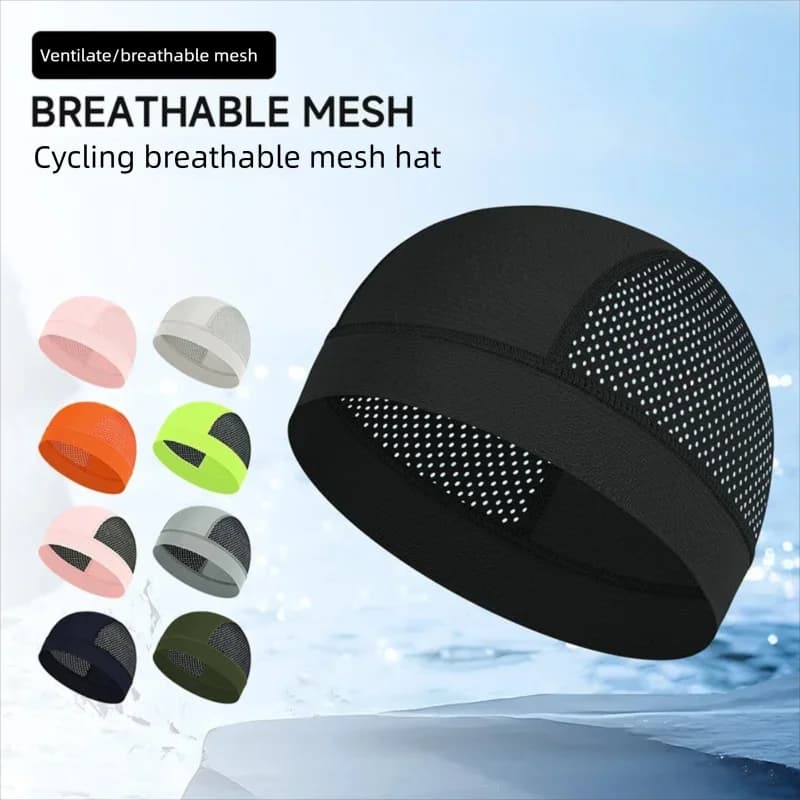 Quick drying breathable cycling hat, elastic, summer sun protection, under helmet, for man and woman, small head 48-56 cm
