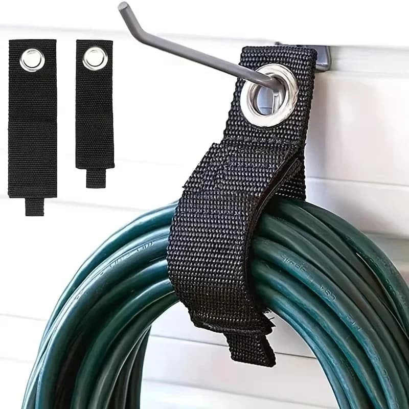 Cinghie Velcro Resistenti per Organizzazione Garage, Organizzatore Riutilizzabile in Nylon per Cavi e Tubi, Fascette per Cavi da Esterno