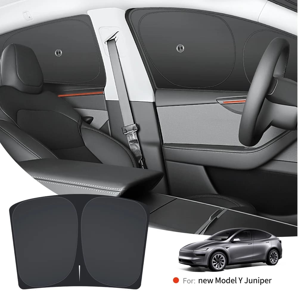 YZ For Tesla Model 3 Y Highland Juniper 2021-2025 Side Window Car Parasol with suction cups Front rear windscreen Privacy