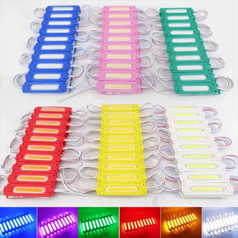 NEW 100/20pcs/lot Injection with Lens COB LED Module Waterproof LED Back Light Backlight for Sign Channel Letter DC24V 2W IP68