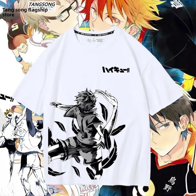 T-shirt a maniche corte in puro cotone, estiva, traspirante, alla moda, per pallavolo, ragazzi, West Valley High School, Dayo, sportiva