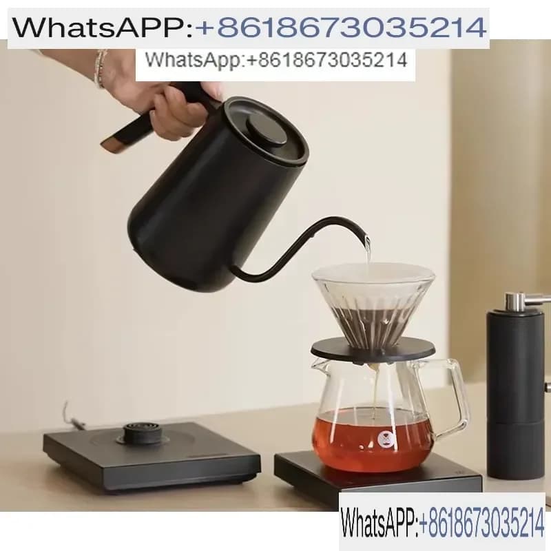 Temperature Control Electric Hand Brewing Gooseneck Kettle Small Spout Coffee Pot Water Boiler for Tea Coffee Brewing