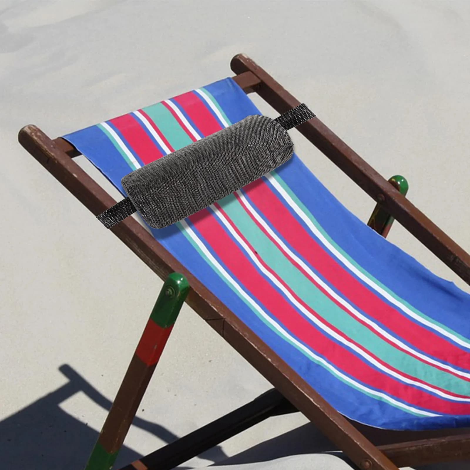 Cuscino per la testa da esterno per chaise longue, cuscino poggiatesta ergonomico per supporto del collo, ideale per piscina, spiaggia, patio, sedia reclinabile, sedia da ufficio, viaggi