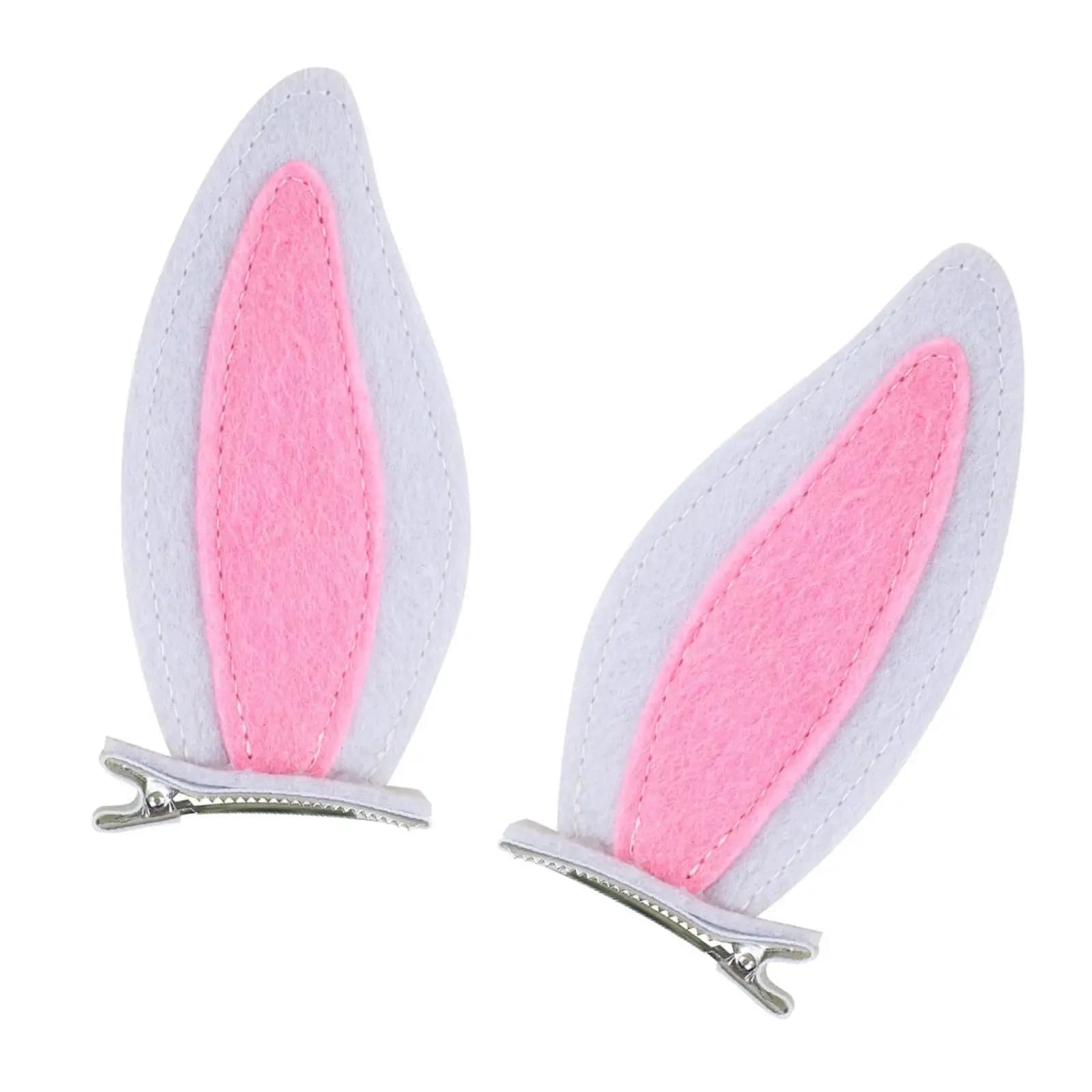 Fascia per capelli con orecchie da coniglio in feltro, accessorio a forma di animale cartone animato per bambini, regali per feste di Halloween e cosplay