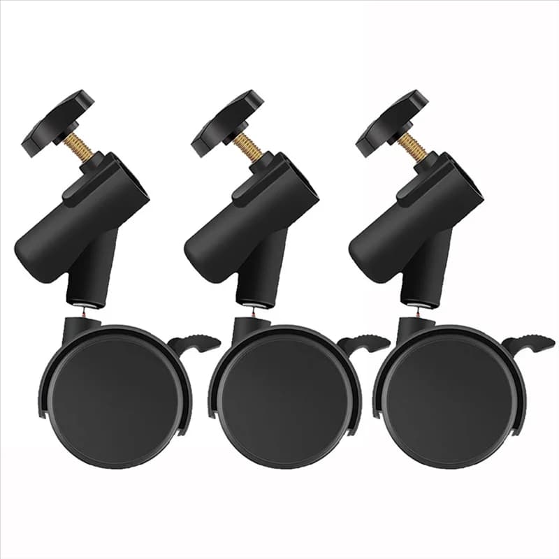 ABAC-Ruote girevoli flessibili con rotazione liscia 3 pezzi Foro di montaggio da 16 mm Ideale per supporto leggero e treppiede per fotografia