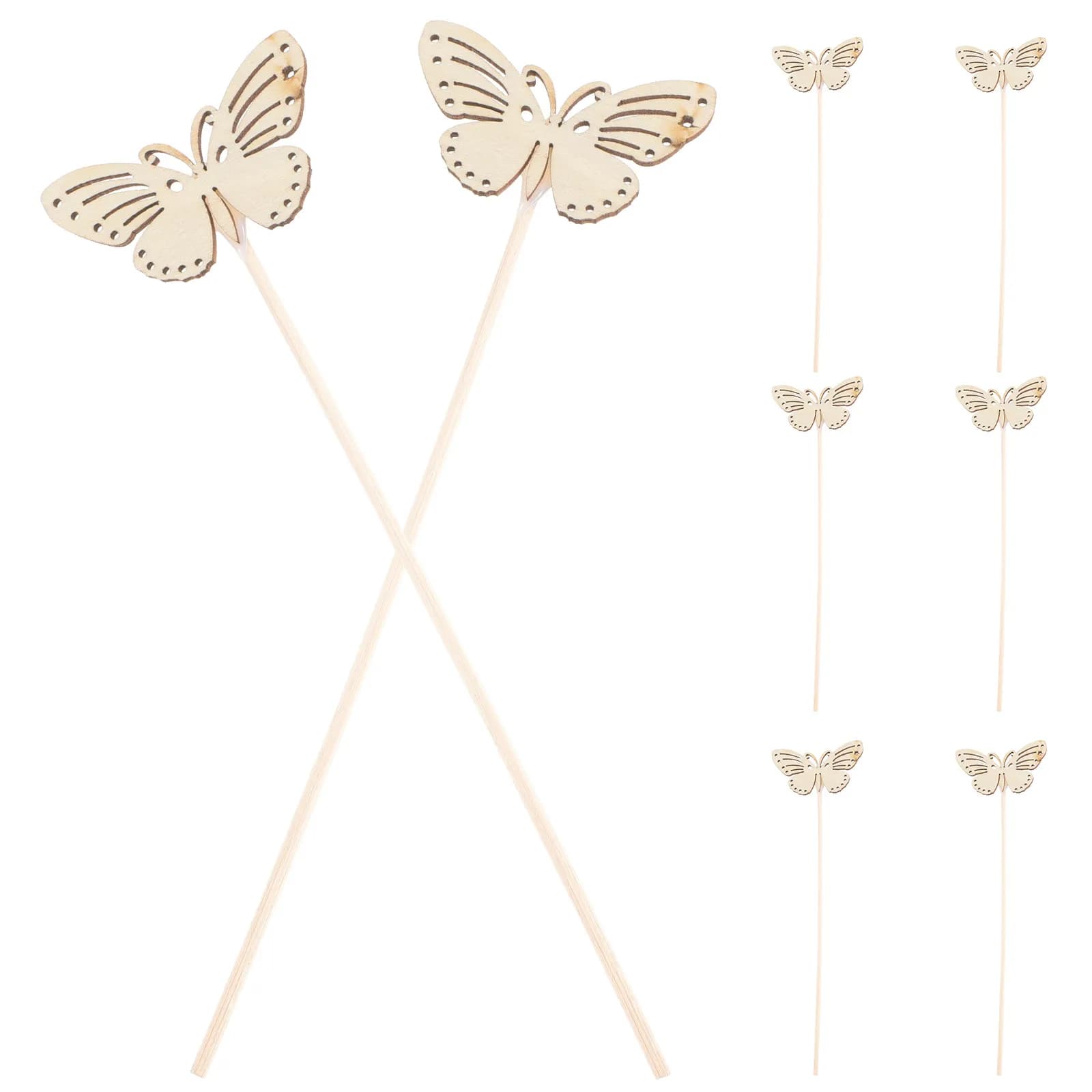 10 Pezzi Bastoncini Diffusori di Aromi a Forma di Farfalla, Bastoncini in Legno per Diffusori di Oli Profumati per Ufficio, Casa, Spa, Bagno