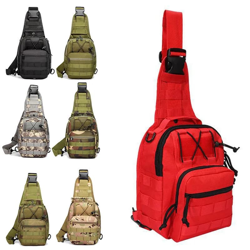 Men's versatile tactical bag EDC shoulder bag Outdoor bag Hidden hunting bag Waterproof camping bag for hiking