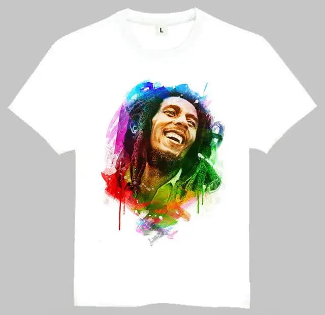 Bob Marley T-shirt - Celebrity T-shirt - Bob Marley Men And Kids T-shirt - Trendy T-shirt for Europe and America
