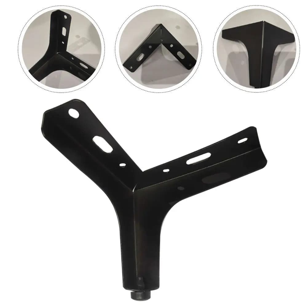 Set di 1 Gamba per Mobile in Ferro Resistente, Stile Industriale, per Divano, Letto, Armadio, Mobile TV, Tavolo, Piedi di Supporto per Arredamento Casa e Ufficio