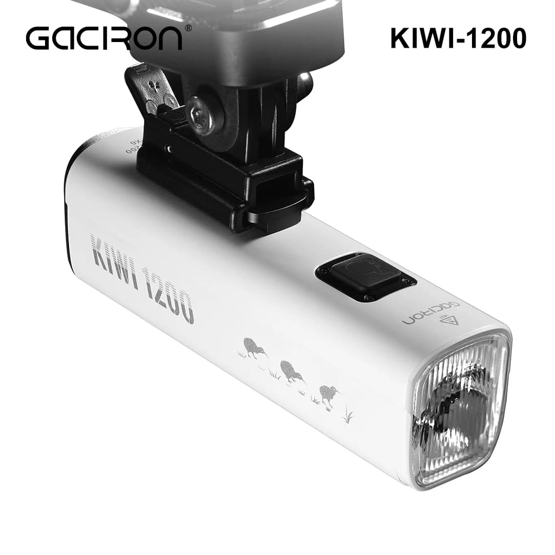 Gaciron KIWI 1200lm Anti-reflection Front Bicycle Light Optional Bluetooth Remote Control C-C Rechargeable IPX6 Light Waterproof Bike
