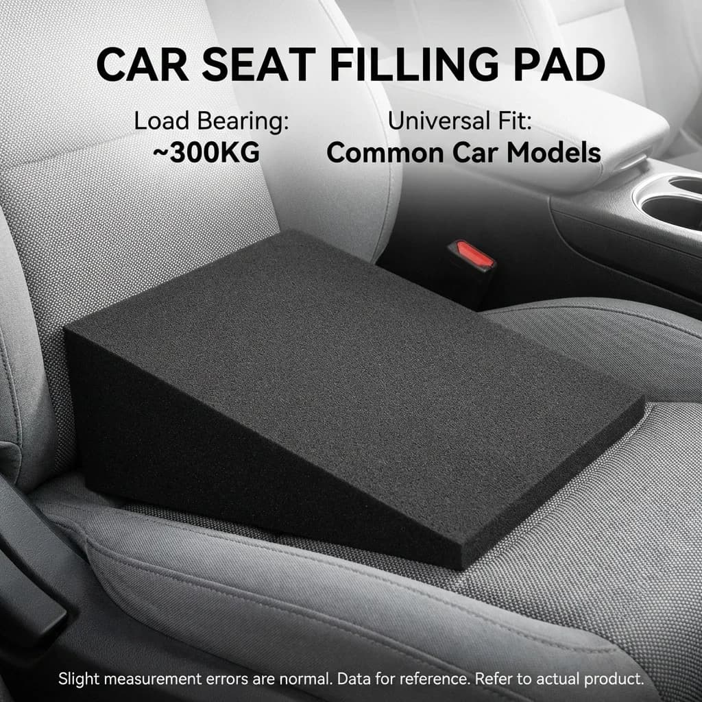 Cuscino Livellante per Sedile Auto in Memory Foam, Alzata per Sedile Auto, Riduzione della Fatica, Aumento Altezza, Pianificazione dei Sedili Posteriori dell'Auto