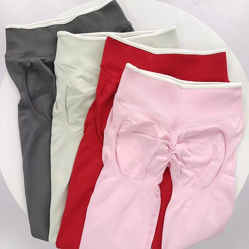 Women's fitness leggings Sports high waist seamless yoga pants Scrunch Booty Fishing Lifting hips Gymwear Training tights