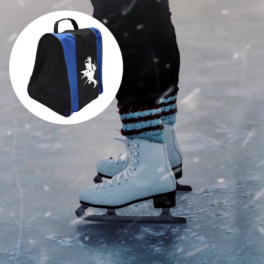 Borsa per Pattini a Rotelle Resistente all'Usura, Grande Capacità, Facile da Pulire, Contenitore per Scarpe da Pattinaggio con Cerniera